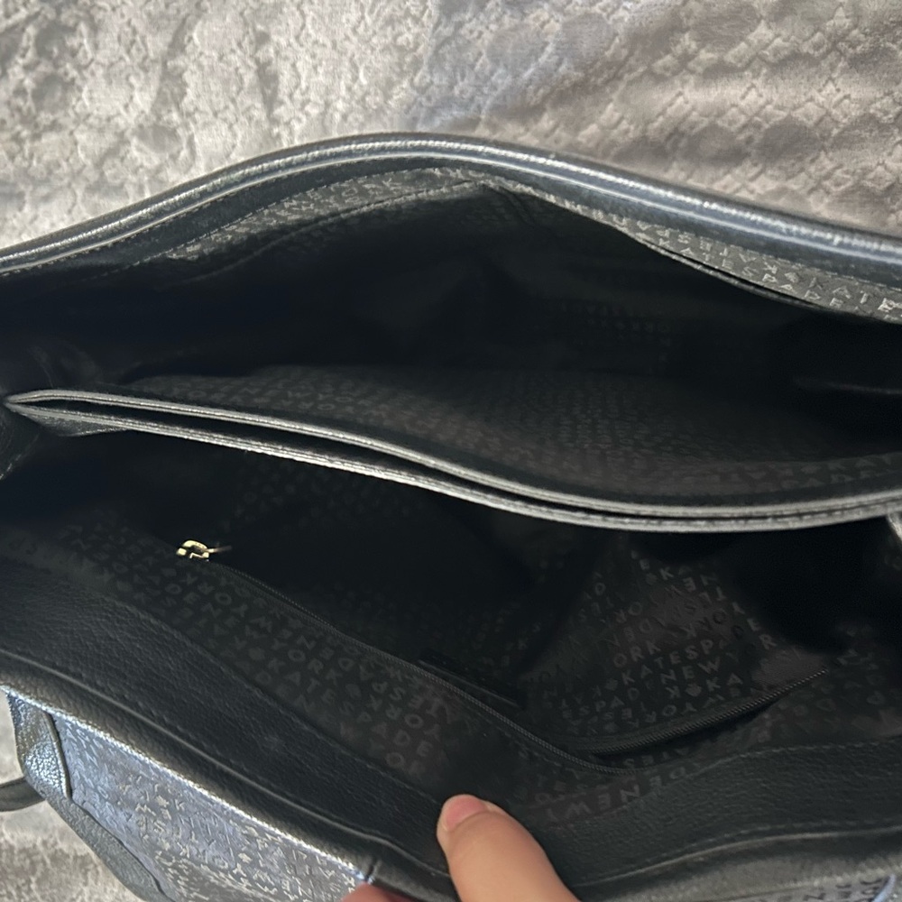 Kate Spade New York Bailey Street Bruna leather satchel in black - Picture 4 of 5